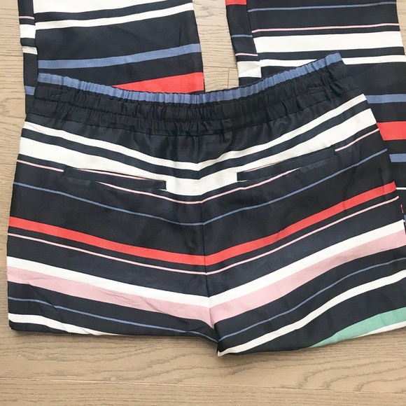 LOFT flowy striped pants with elastic waist XS - Picture 4 of 5
